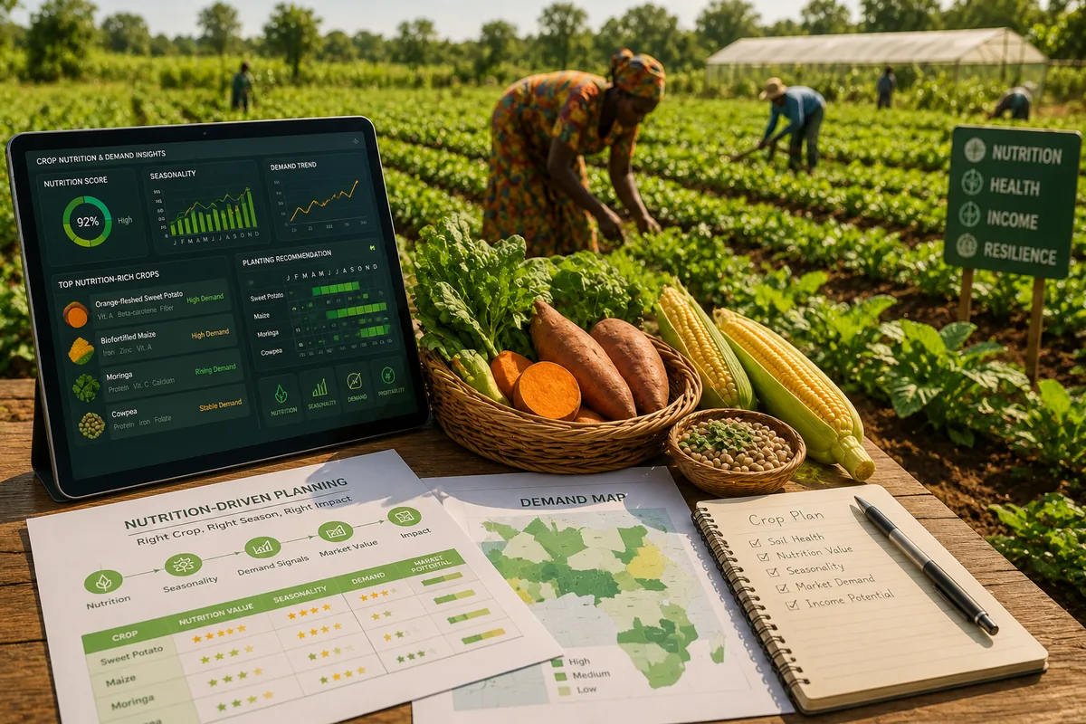 Nutrition-driven crop planning